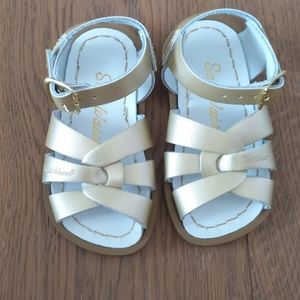 Brand New salt water gold sandals